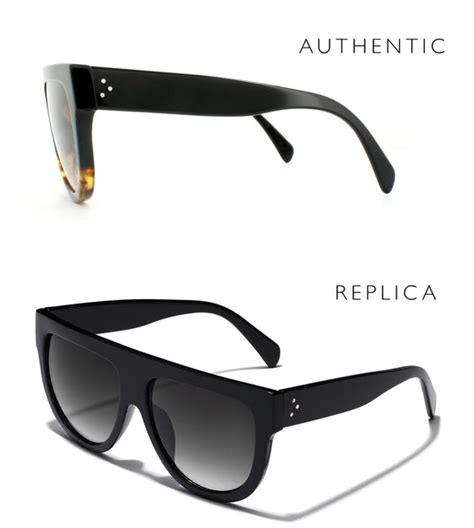 celine triomphe sunglasses original vs fake|3 Differences Between Replica and Authentic  .